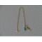 Turquoise Stone and Silver Pendant with Silver Necklace - HA2089
