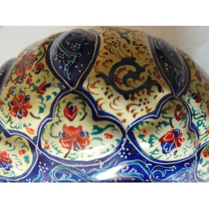 Enamel on Copper Sugar Pot/Candy Dish - HE2022-Persian Handicrafts