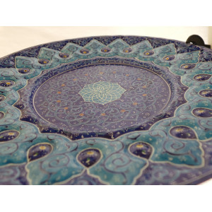 Enamel on Copper Candy/Nuts Bowl & Plate - HE2023-Persian Handicrafts