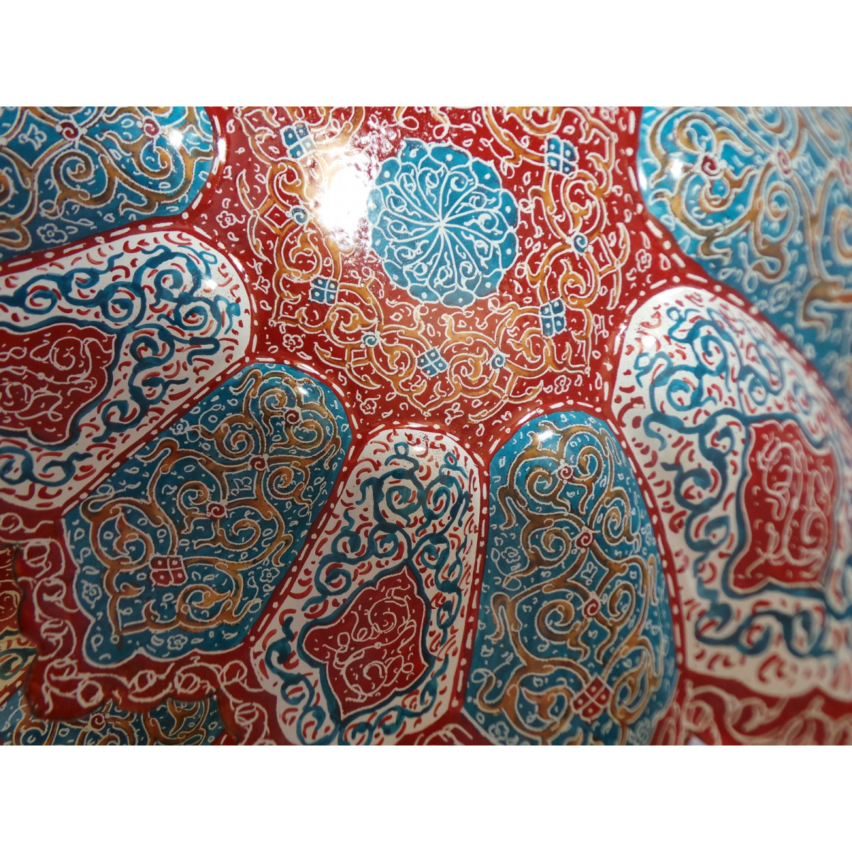 Enamel on Copper Candy/Nuts Bowl & Plate - HE2025-Persian Handicrafts