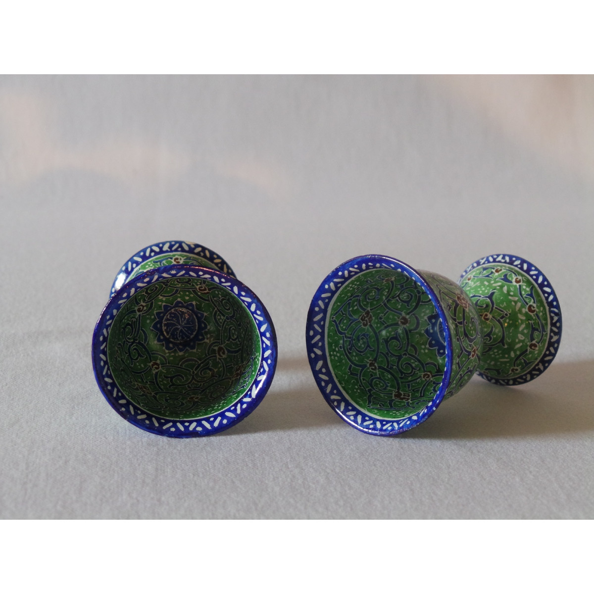 Enamel on Copper Whiskey Shot - 2Sets - HE20281-Persian Handicrafts