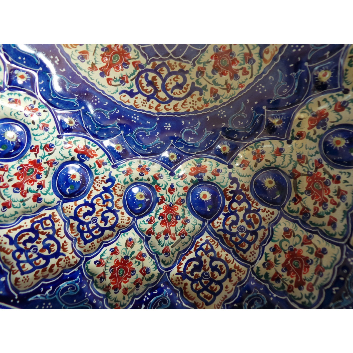 Enamel on Copper Candy/Nuts Bowl & Plate - HE2032-Persian Handicrafts