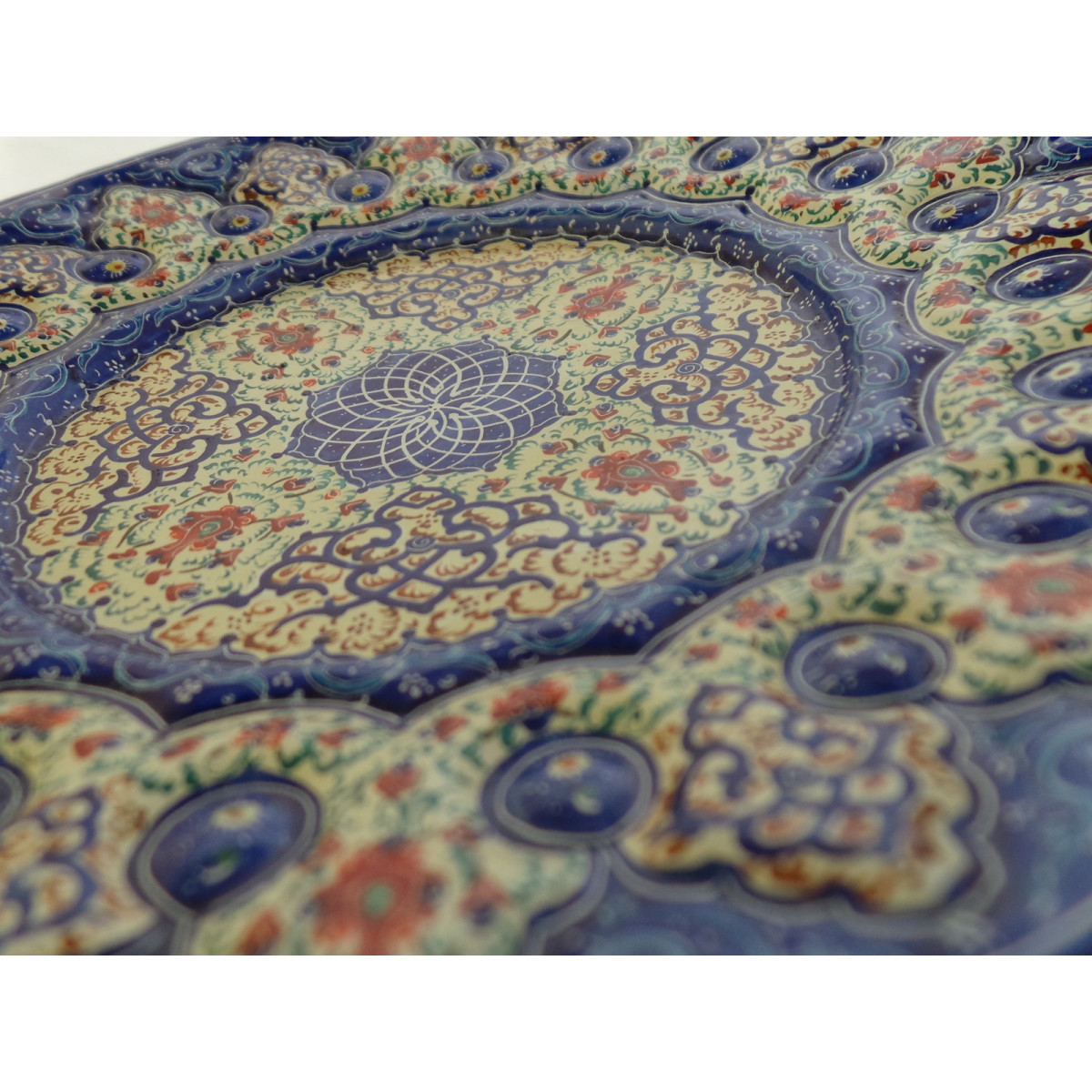 Enamel on Copper Candy/Nuts Bowl & Plate - HE2032-Persian Handicrafts