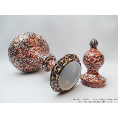 Liquor Decanter with Stopper - Enamel Minakari - HE2033