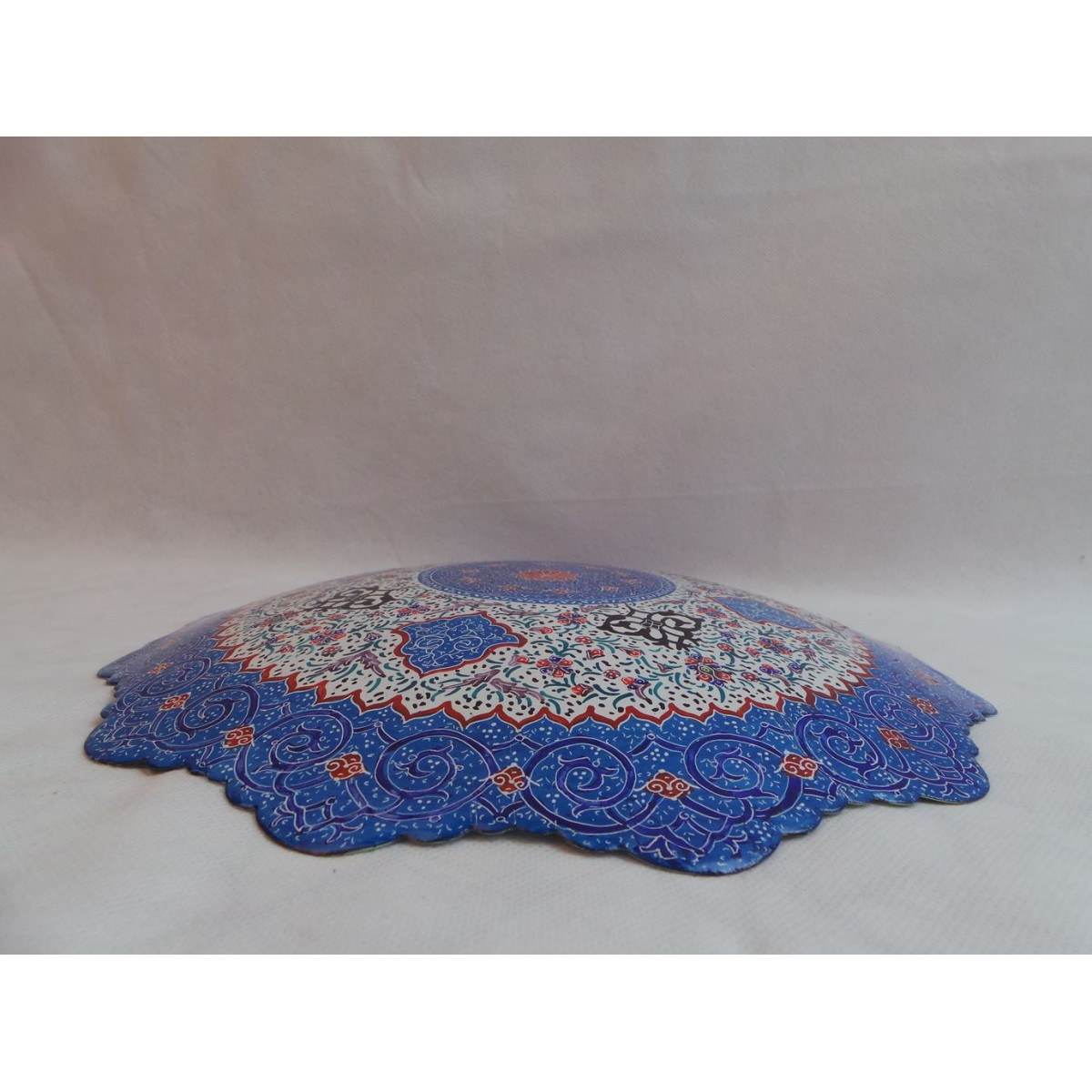 Enameled Wall Hanging Plate - HE3004-Persian Handicrafts