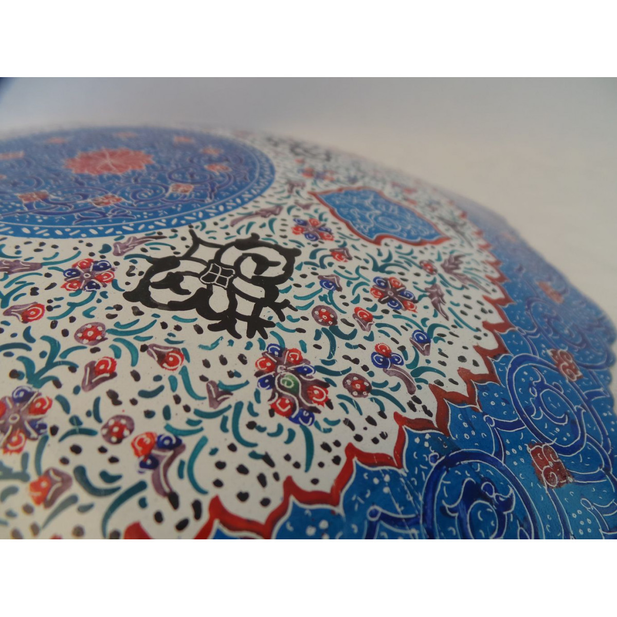 Enameled Wall Hanging Plate - HE3004-Persian Handicrafts