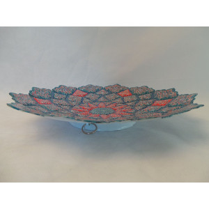 Enameled Wall Hanging Plate - HE3005-Persian Handicrafts