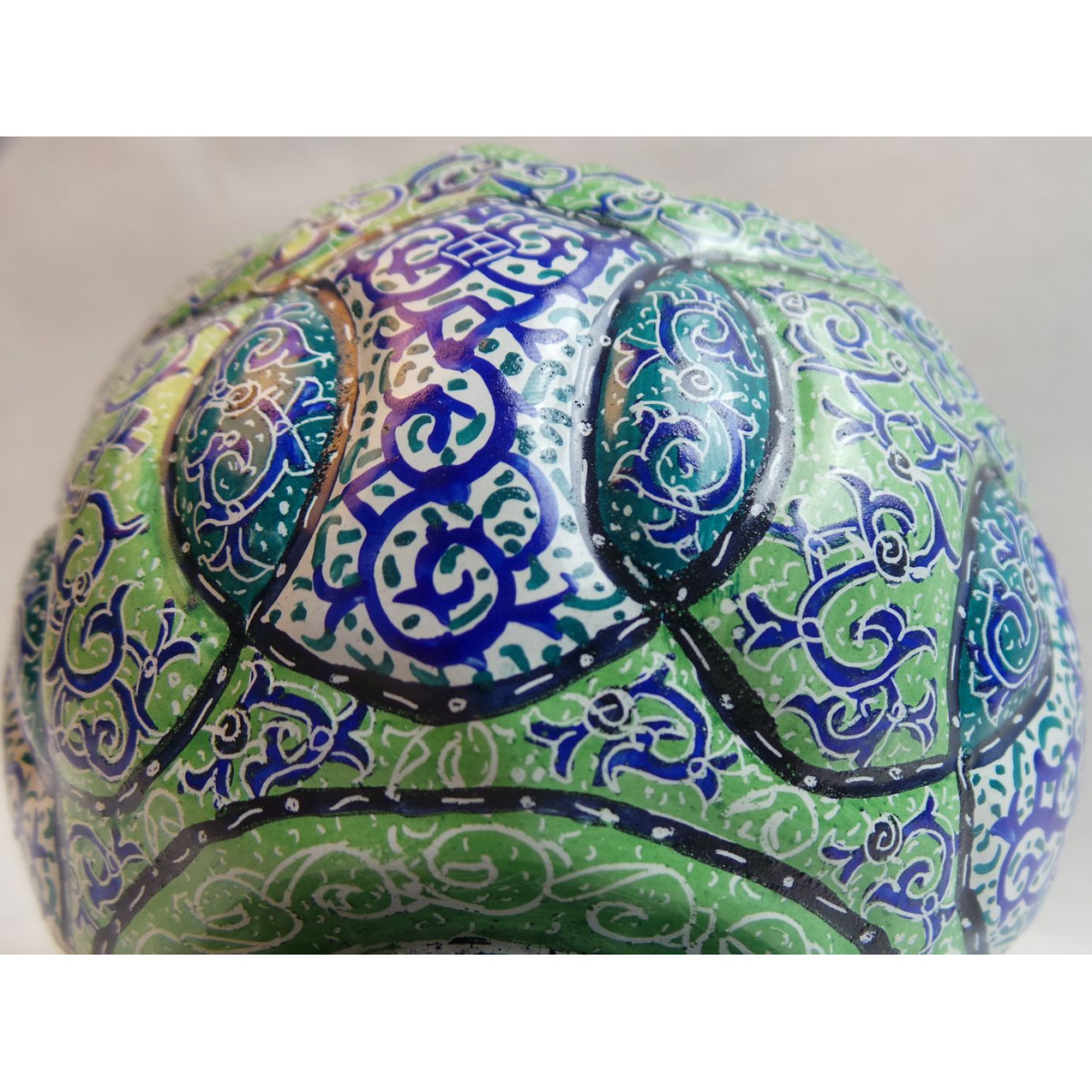 Enameled Bowl Greenish Candy Dish - HE3006-Persian Handicrafts