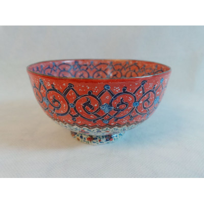 Enamel on Copper Candy Nuts Bowl - HE3007