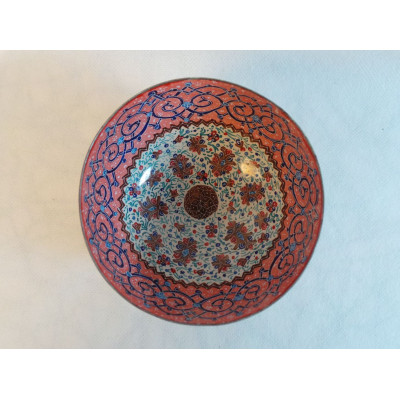 Enamel on Copper Candy Nuts Bowl - HE3007