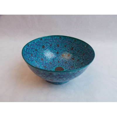 Enamel on Copper Candy/Nuts Bowl - HE3008