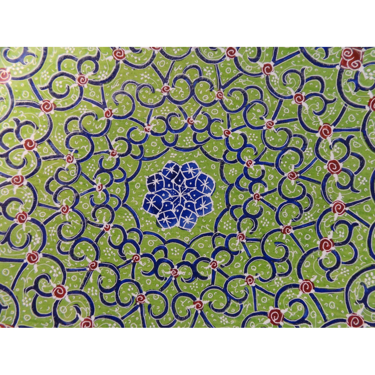 Enameled Wall Hanging Plate - HE3011-Persian Handicrafts