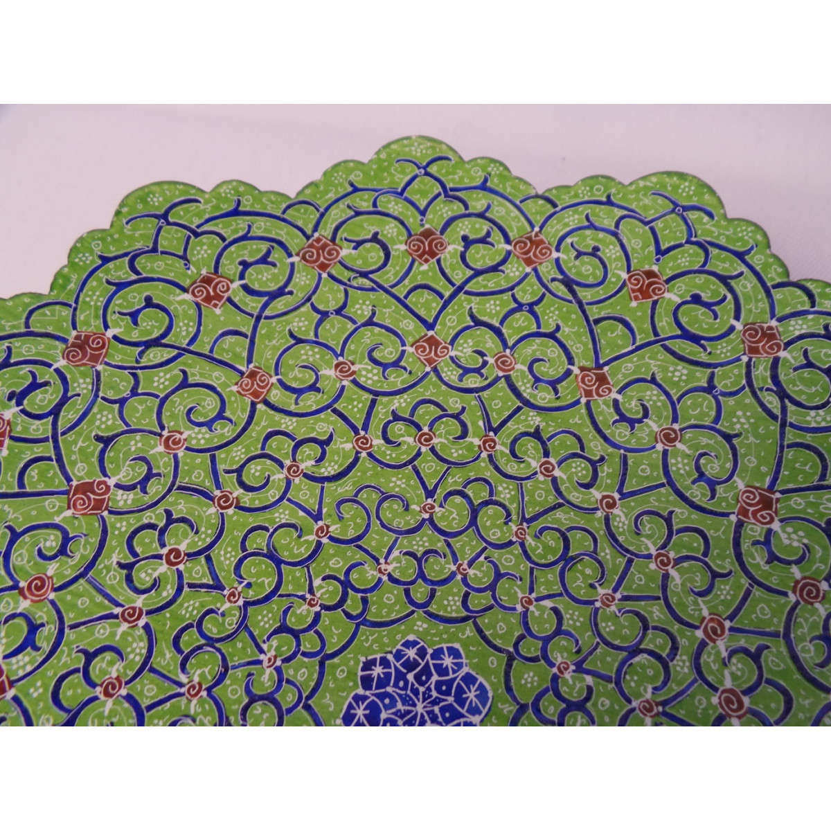 Enameled Wall Hanging Plate - HE3011-Persian Handicrafts