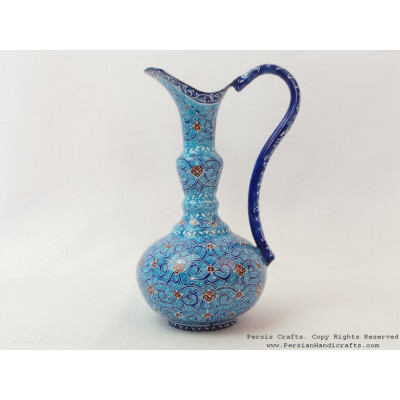 Small Cruet Saucer - Enamel (Minakari) on Copper- HE3021