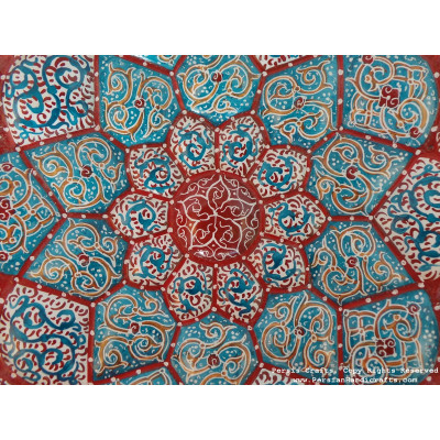 Wall Hanging Plate - Enamel (Minakari) on Copper - HE3030