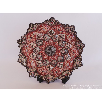 Wall Hanging Plate - Enamel (Minakari) on Copper - HE3031