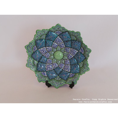 Wall Hanging Plate - Enamel (Minakari) on Copper - HE3032