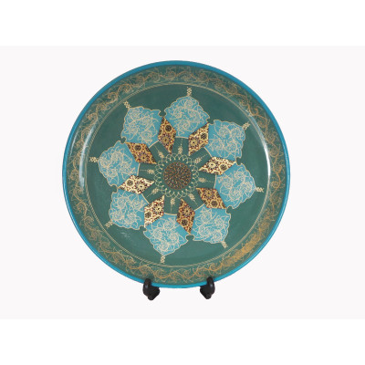 New Style Wall Hanging Plate - Enamel (Minakari) & Khatam - HE3038
