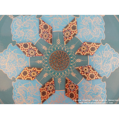 New Style Wall Hanging Plate - Enamel (Minakari) & Khatam - HE3038