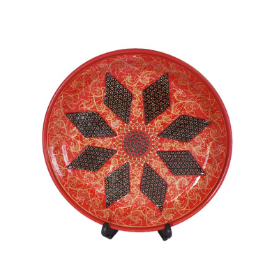 New Style Wall Hanging Plate - Enamel (Minakari) & Khatam - HE3039