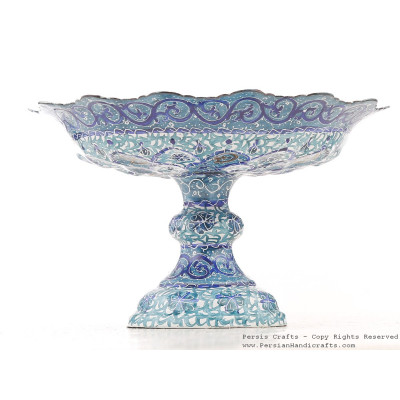 Enamel (Minakari) Pedestal Compote Candy Dish - HE3041