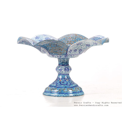 Enamel (Minakari) Pedestal Compote Dish - HE3044