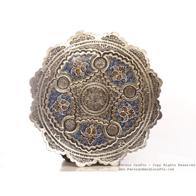 Enamel Engraved Wall Hanging Plate - HE3048