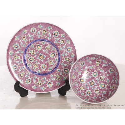 Enamel (Minakari) Mini Candy/Nut Bowl & Plate - HE3052