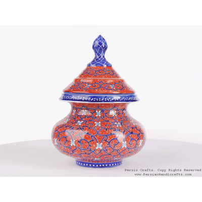 Enamel (Minakari) Sugar/Candy Pot - HE3605