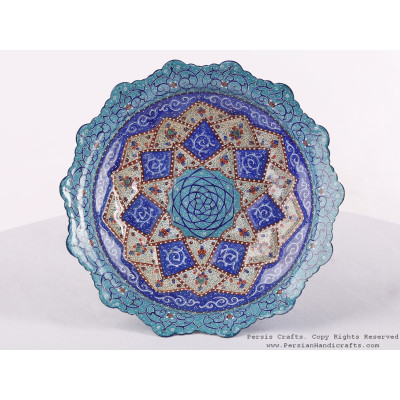 Enamel (Minakari) Pedestal Cookie Platter - HE3606