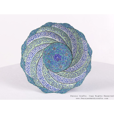 Enamel (Minakari) Pedestal Compote Candy Dish - HE3607