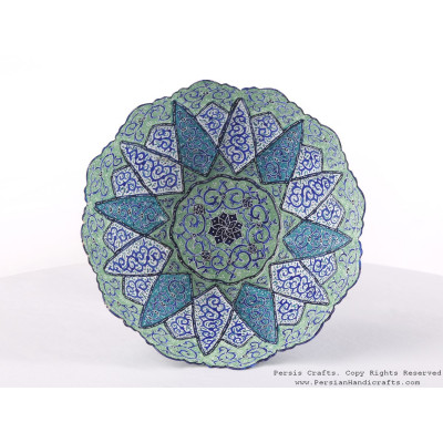 Enamel (Minakari) Pedestal Compote Candy Dish - HE3608