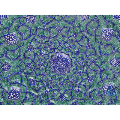 Enamel Protruded Eslimi Minakari Wall Hanging Plate - HE3905