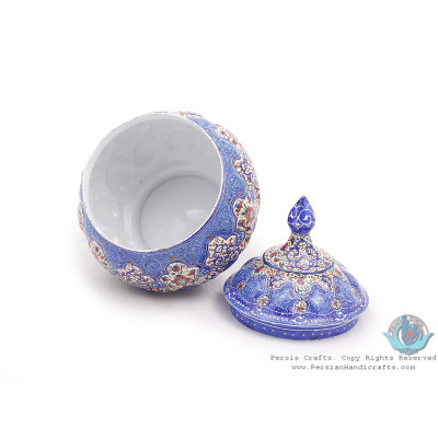 Enamel Toranj Eslimi Minakari Sugar Pot/Candy Dish - HE3911