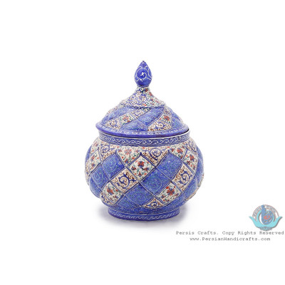 Enamel Classical Eslimi Toranj Minakari Sugar Bowl - HE3912