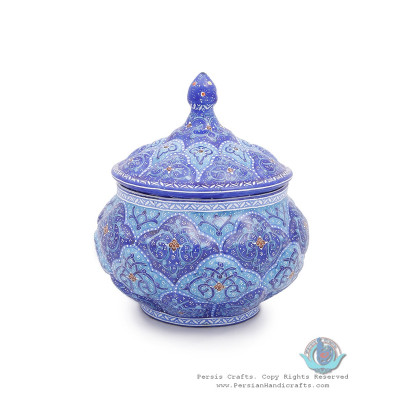 Enamel Minakari Protruded Eslimi Sugar Pot/Candy Dish - HE3913