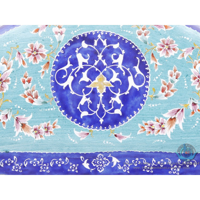 Classy Enamel Eslimi Design Minakari Wall Mirror - HE3921 Classy Enamel Eslimi Design Minakari Wall Mirror - HE3921