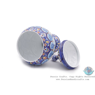 Classy Pedestal Candy Dish w Flower Eslimi Design - HE4006