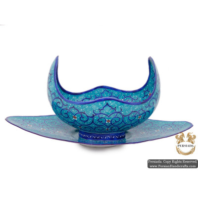 Kashkool Candy Dish & Plate | Hand Painted Minakari | HE5103