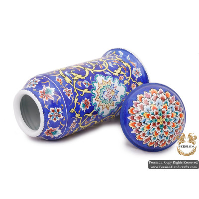 Tea Mug with Lid | Hand Painted Minakari | HE5104