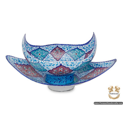 Kashkool Candy Dish & Plate | Hand Painted Minakari | HE6103
