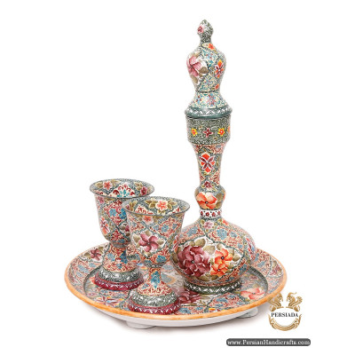 Sake Set | Hand Painted Minakari | HE6107