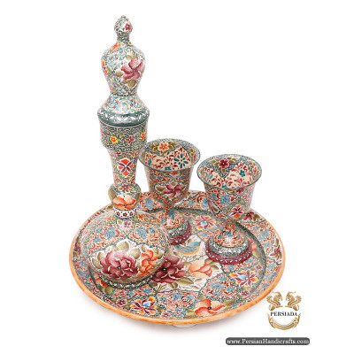 Sake Set | Hand Painted Minakari | HE6107