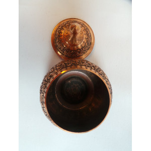 Luxury Engraved Sugar Pot/Candy Dish - HG1036-Persian Handicrafts