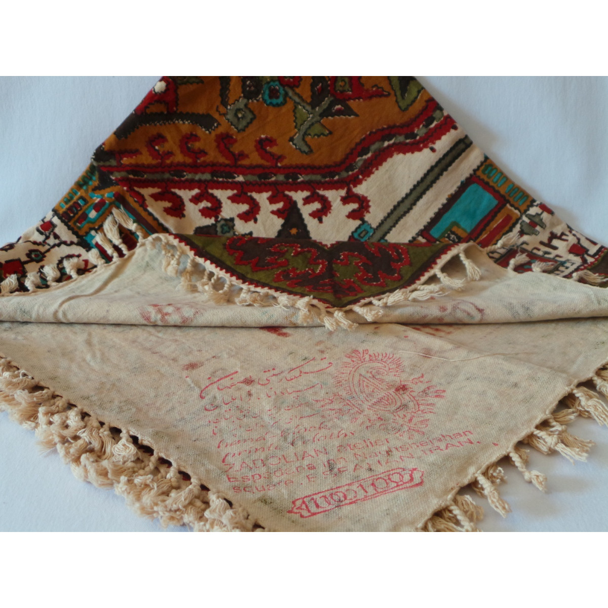 Persian Ghalamkar Tablecloth - HGH2051-Persian Handicrafts