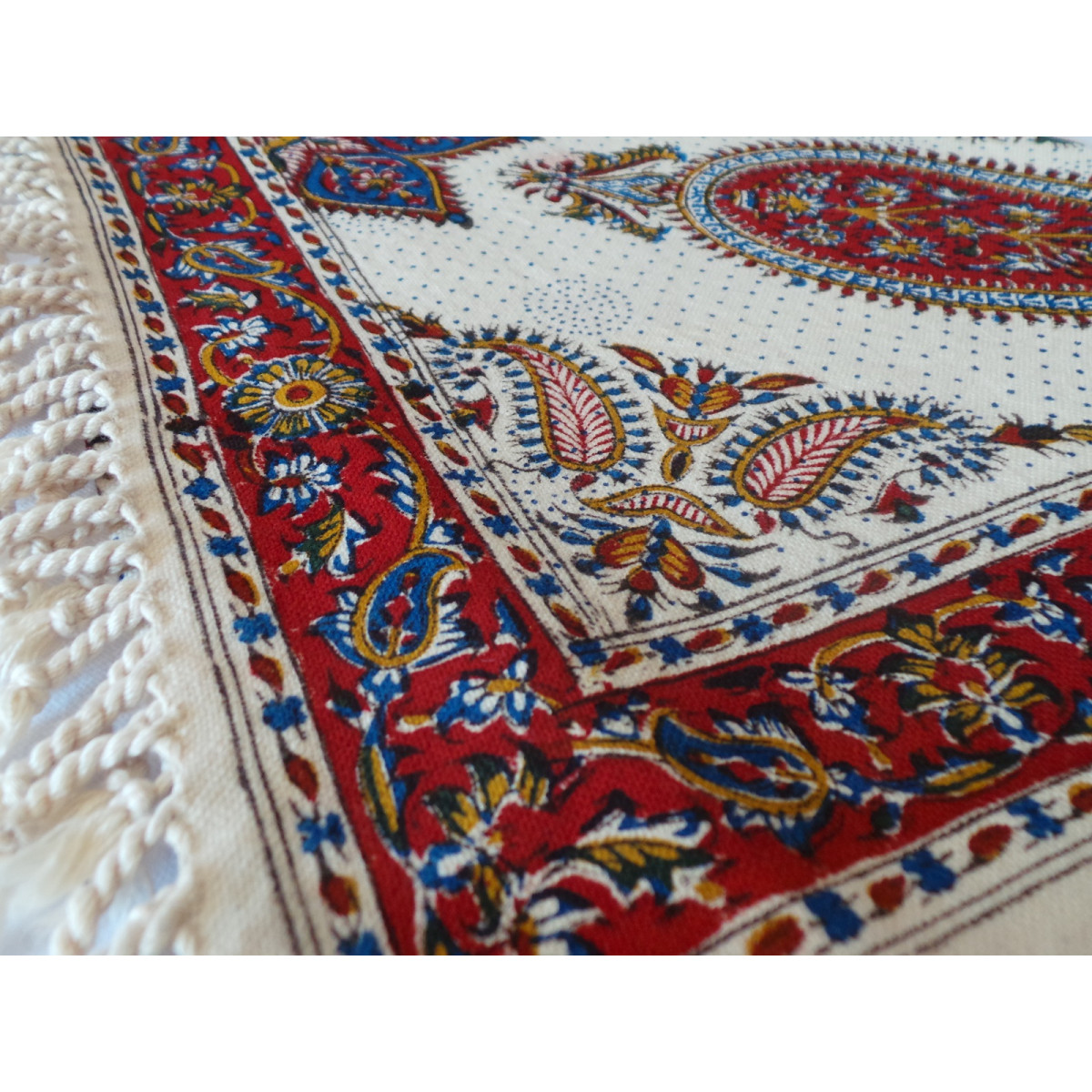 Persian Ghalamkar Tablecloth - HGH2052-Persian Handicrafts