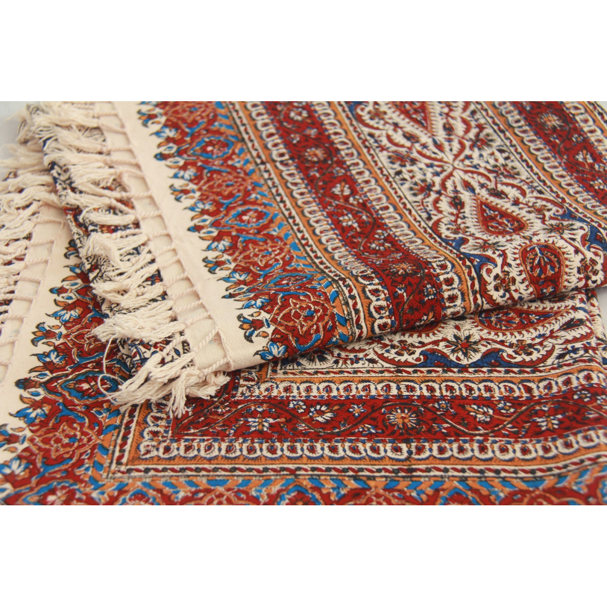 Persian Ghalamkar Tablecloth - HGH3053-Persian Handicrafts