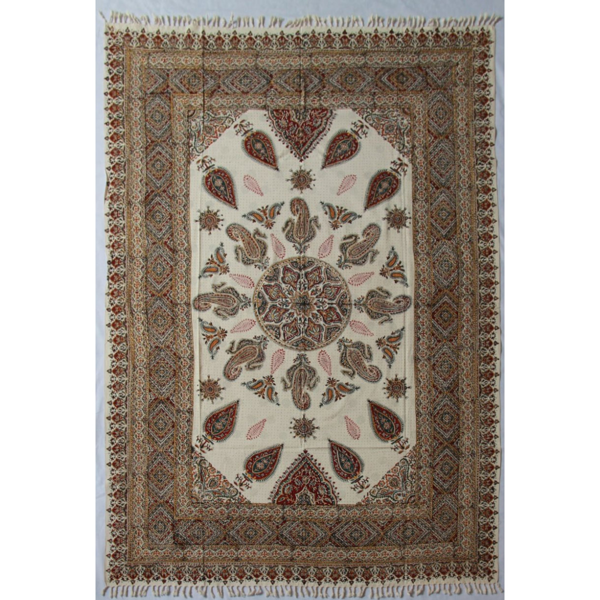 Persian Ghalamkar Tablecloth - HGH3054-Persian Handicrafts
