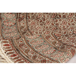Persian Ghalamkar Tablecloth - HGH3055-Persian Handicrafts