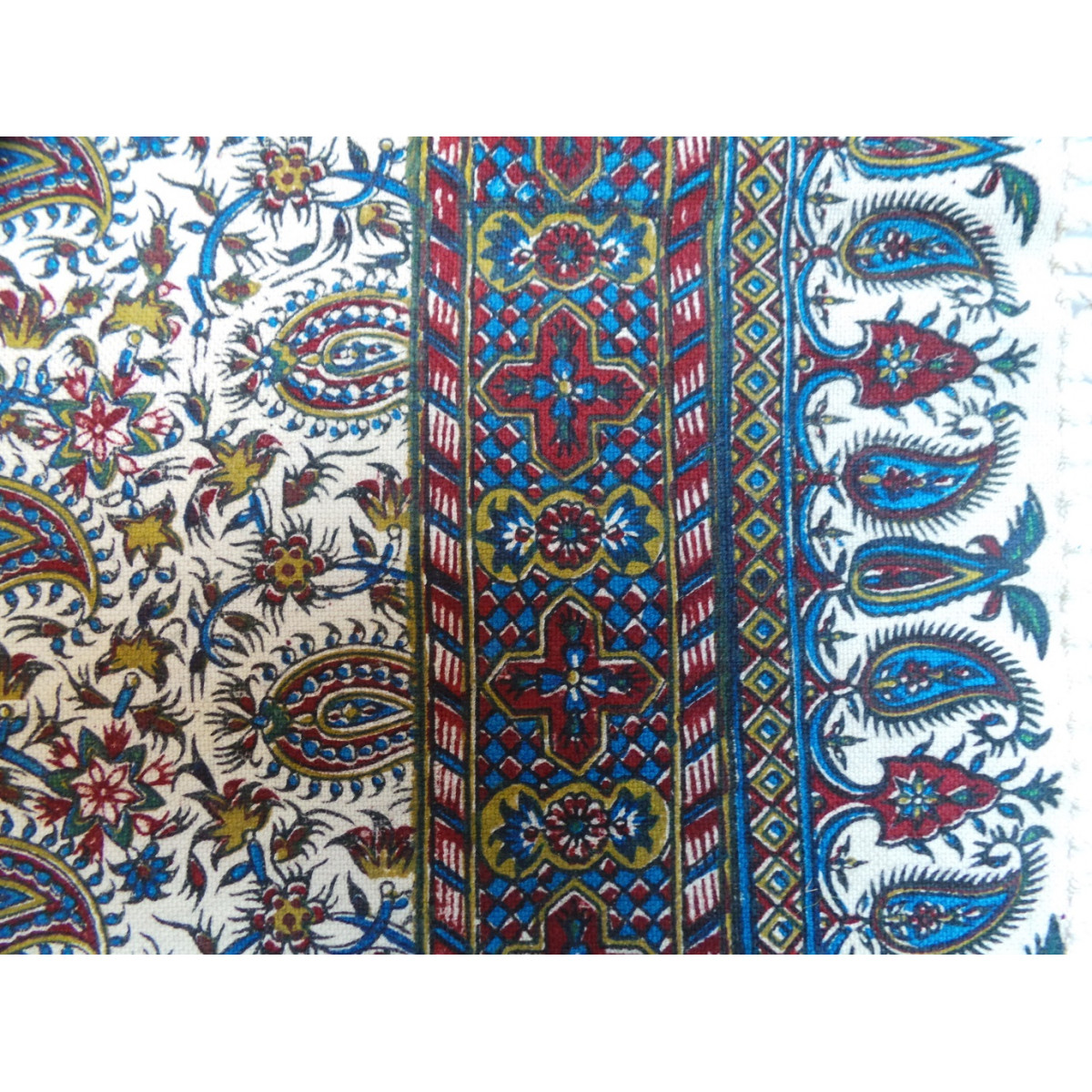 Persian Ghalamkar Tablecloth - HGH3060-Persian Handicrafts